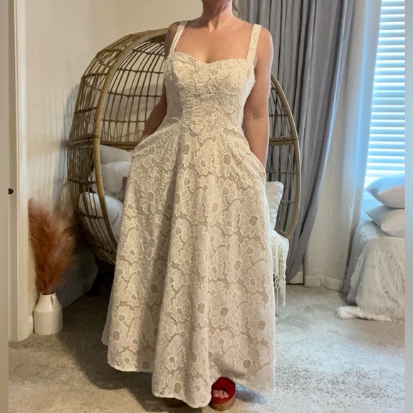 Azazie Atelier Charlotte White Maxi Dress - Picture 8 of 12